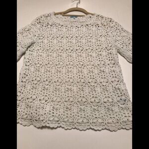 J. McLaughlin crochet knit top